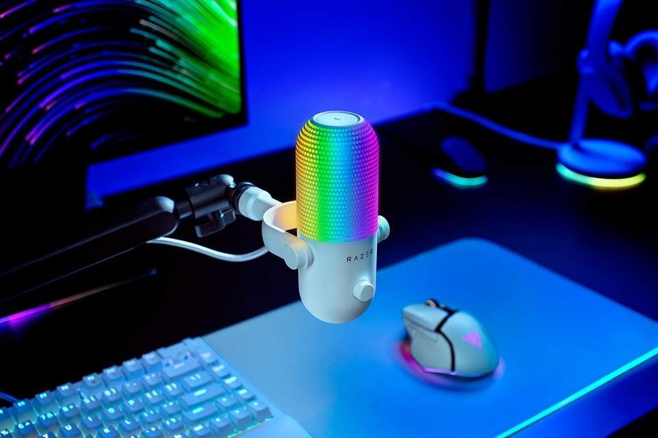 Mikrofón Razer SEIRÉN V3 Chroma RGB biely Mikrofón Razer SEIRÉN V3 Chroma RGB biely