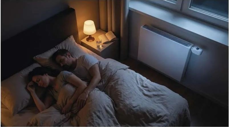 Muž so ženou leží v posteli