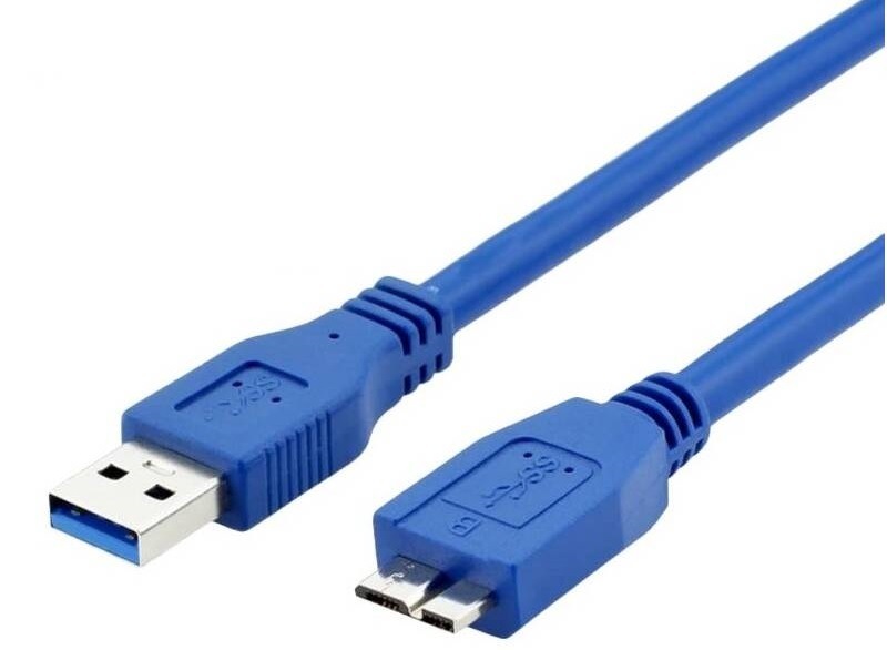 Kábel WG USB 3.0/USB Micro-B, 1,5m modrý