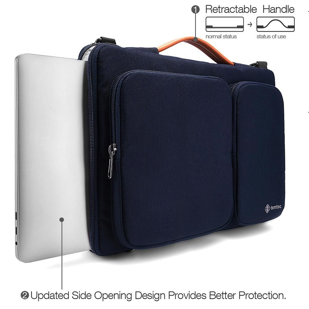 Brašna na notebook tomtoc Messenger na 16" MacBook Pro 2019 modrá Brašna na notebook tomtoc Messenger na 16" MacBook Pro 2019 modrá