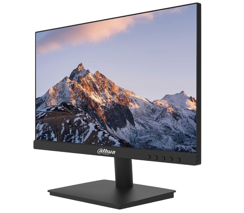 Monitor Dahua LM22-A211Y čierny Zapnutý monitor Dahua LM22-A211Y 21,45" otočený doľava