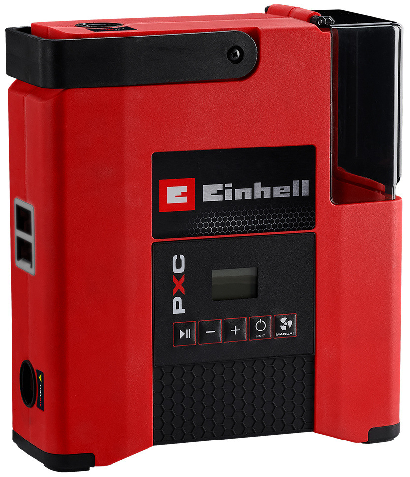 Kompresor Einhell Expert SUPPERO 18/380 Li - Solo (bez baterie) Kompresor Einhell SUPPERO 18/380 Li - detail z prednej strany.