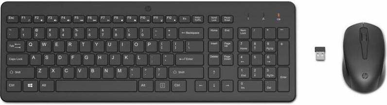 Klávesnica s myšou HP 330, US čierna