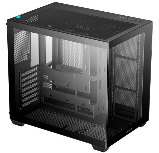 Case DeepCool CG530 čierna Detail obrázku PC skrine.