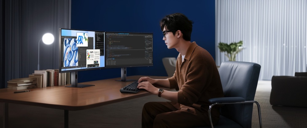 Monitor Xiaomi A27Qi čierny 100% sRGB a 95% DCI-P3 poskytujú presné a živé farby vhodné pre kreatívnu prácu aj bežné sledovanie obsahu.