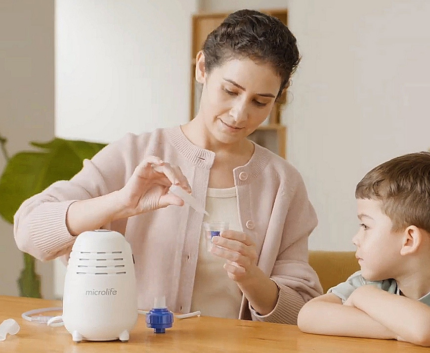 Inhalátor kompresorový Microlife NEB 150 MINI biely Inhalátor kompresorový Microlife NEB 150 MINI