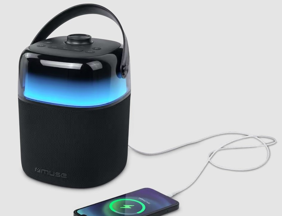 Prenosný reproduktor MUSE M-530KA čierny Prenosný reproduktor MUSE M-530KA - výdrž batérie až po dobu 10 hodín