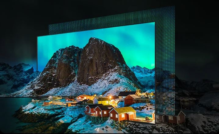Televízor Samsung QE48S95H Technológia Glare Free v televízii Samsung QE48S95H na obmedzenie rušivých odleskov na obrazovke