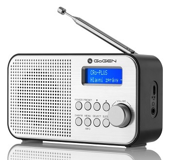 Rádioprijímač s DAB+ GoGEN DAB 300 N strieborný
