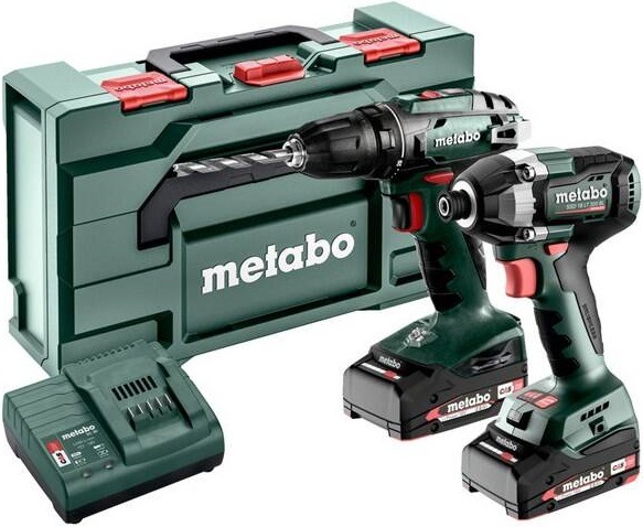 Sada aku nářadí Metabo BS 18 + SSD 18 LT 200 BL aku