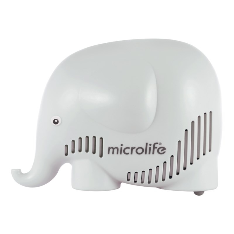 Detský inhalátor Microlife NEB 410, inhalátor v tvare slona v bielej farbe