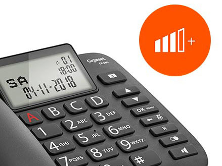 Domáci telefón Gigaset DL380 čierny