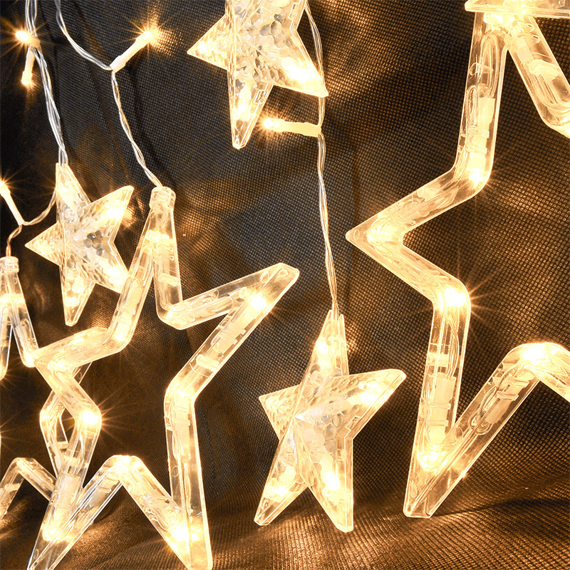 Vianočné osvetlenie Solight záves - hviezdy, šírka 3m, 123LED, IP44, 3xAA, teplá biela Vianočné osvetlenie Solight záves - hviezdy, šírka 3m, 123LED, IP44, 3xAA, teplá biela