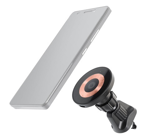Držiak na mobil GoGEN MHMS02 MagSafe, 15W čierny Držiak na mobil GoGEN MHMS02, inštalácia