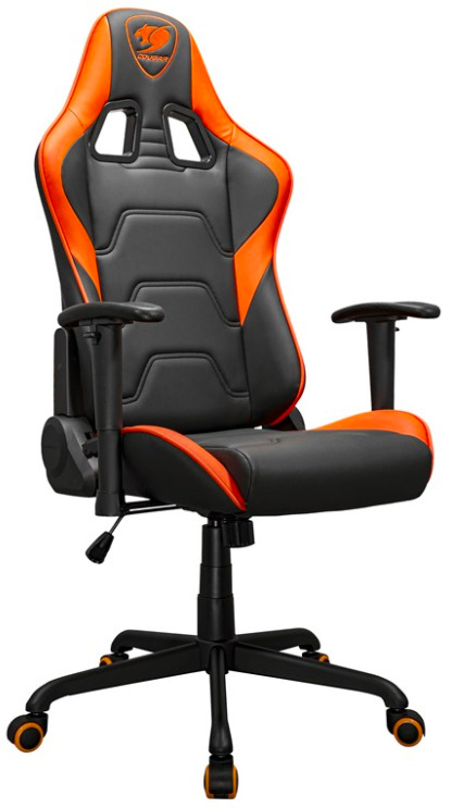 Herná stolička Cougar Armor Elite v čierno-oranžovom prevedení s nastaviteľnými podrúčkami