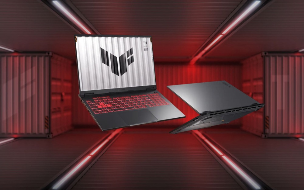 Notebook Asus TUF Gaming A16 čierny/sivý Lifestylové foto notebooku Asus TUF Gaming A16