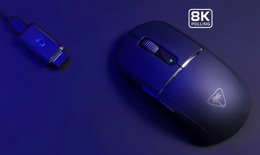 Myš Turtle Beach Burst II Pro čierna Pohľad zhora na hernú myš v čiernom prevedení