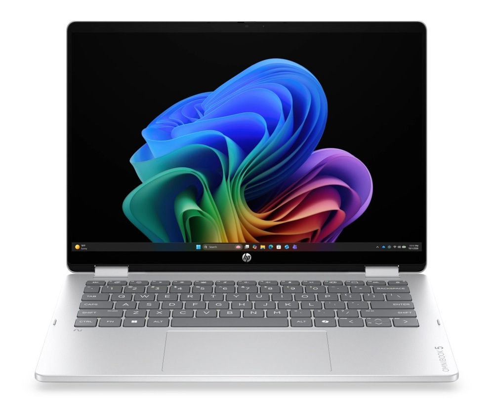HP OmniBook 5 Flip AI 14-km0070ncx, strieborný
