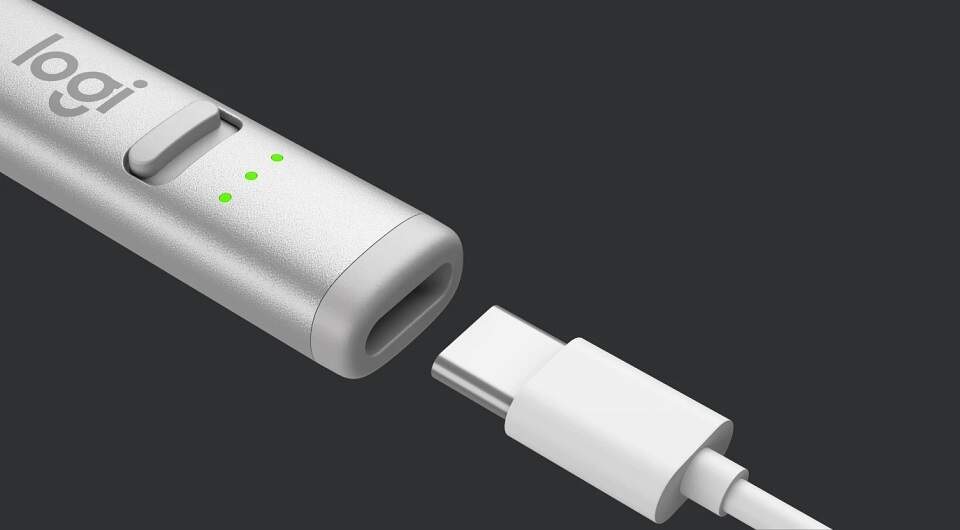 Stylus Logitech CRAYON USB-C SIL