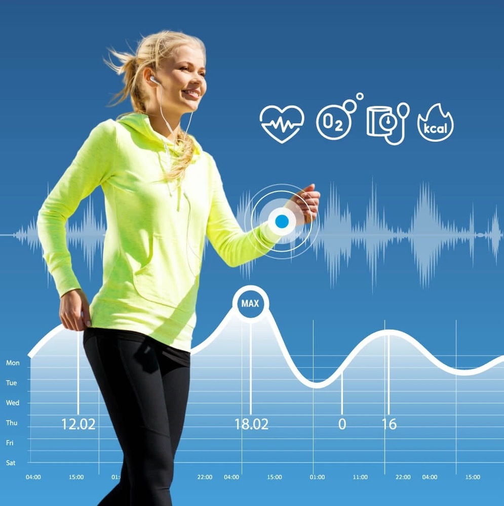 Inteligentné hodinky Carneo Seinna HR+ rose gold