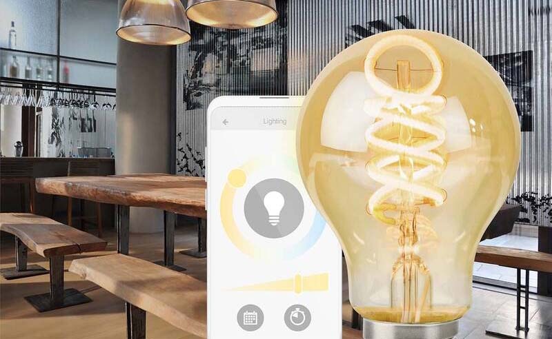 Inteligentná žiarovka Nedis SmartLife klasik, Wi-Fi, E27, 360 lm, 4.9 W, Teplá - studená biela Inteligentná žiarovka Nedis SmartLife klasik, Wi-Fi, E27, 360 lm, 4.9 W, Teplá - studená biela