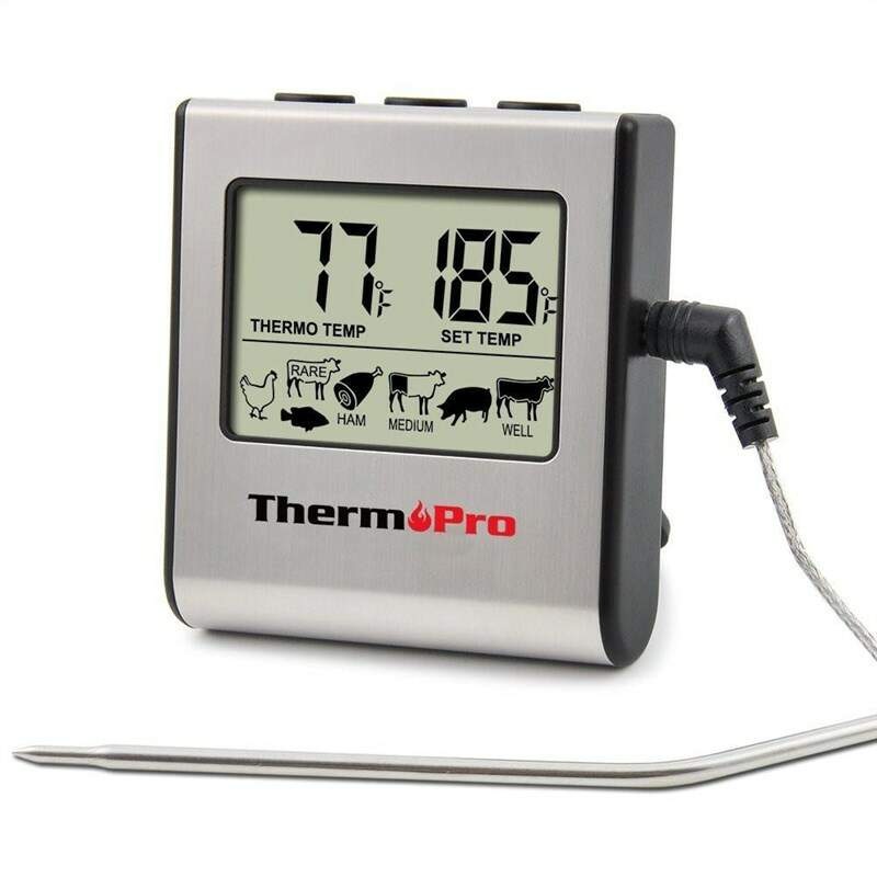 Teplomer do mäsa ThermoPro TP-16 strieborný Teplomer do mäsa ThermoPro TP-16 strieborný