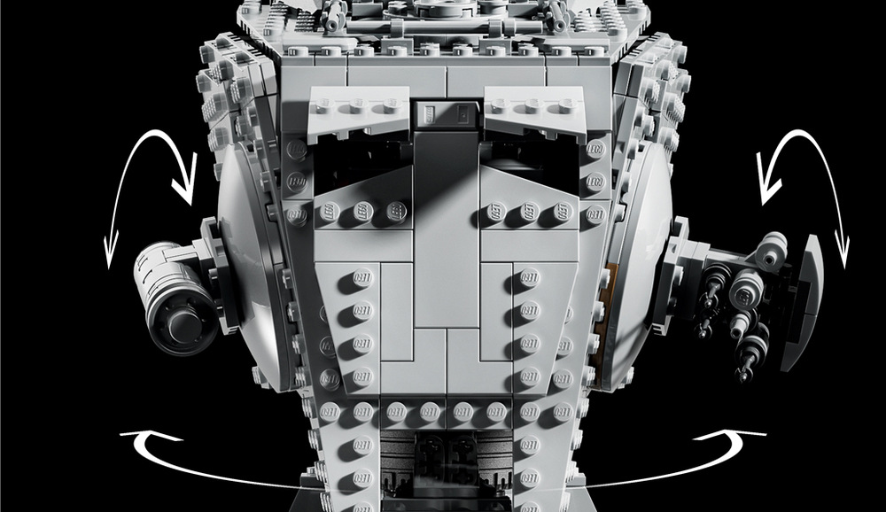 Stavebnica LEGO® Star Wars™ 75417 Chodec AT-ST™ Chodec AT-ST v podobe prepracovaného modelu z 1 513 kociek LEGO Star Wars zaujme na prvý pohľad.