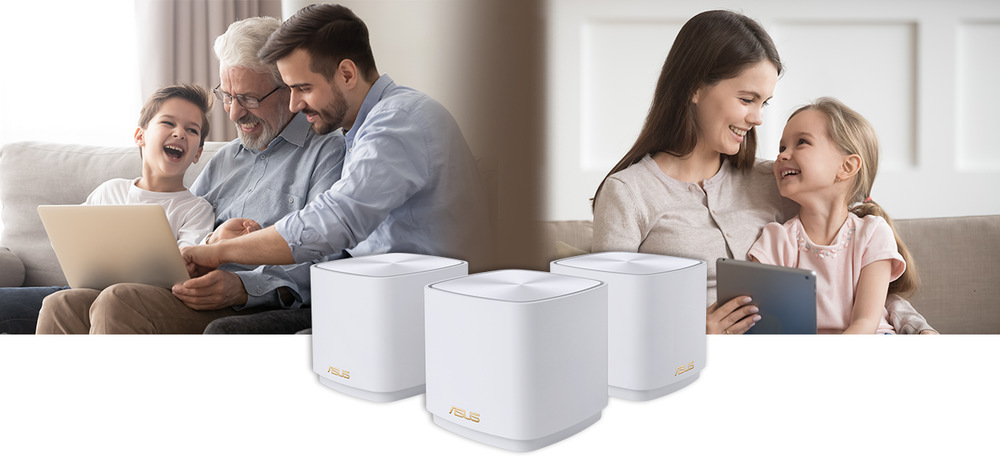 Kompletný Wi-Fi systém Asus ZenWiFi XD4 AX1800 - 1pack biely Kompletný Wi-Fi systém Asus ZenWiFi XD4 AX1800 - 1pack biely
