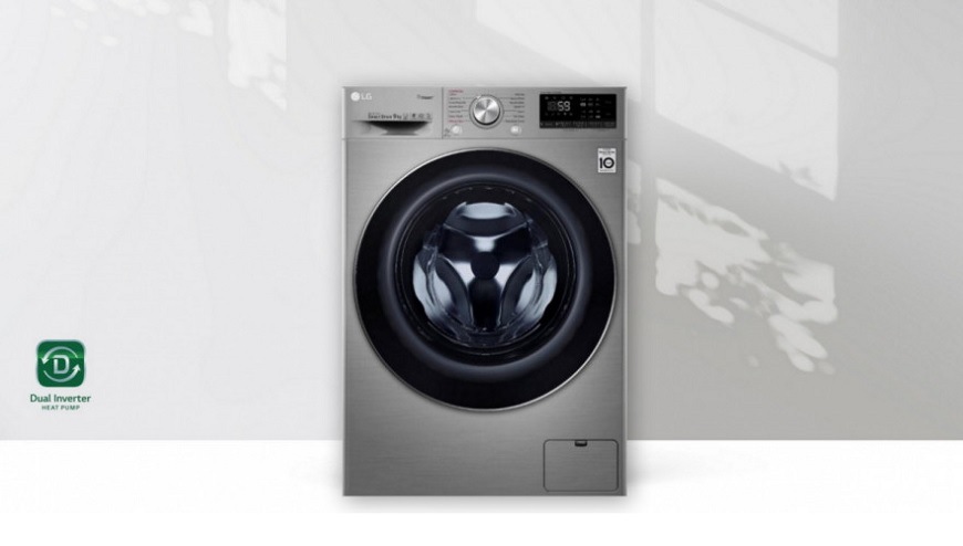 Sušička bielizne LG RC91V9EV2N strieborná dual_inverter_heat_pump_lg