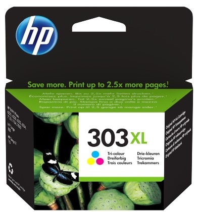 Cartridge HP 303XL, 415 strán - CMY viacfarebná