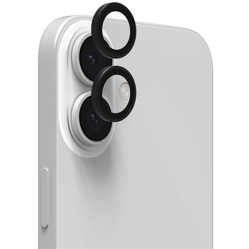 Tvrdené sklo ZAGG Invisible Shield Premium GL (CameraRings) na Apple iPhone 17/16/16 Plus - čierne