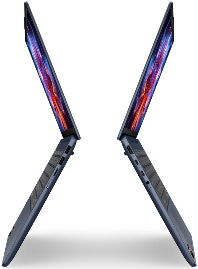 Notebook Lenovo IdeaPad Slim 5 14AGP11 modrý Tenký notebook Lenovo IdeaPad Slim 5 má konektory na pravom aj ľavom boku
