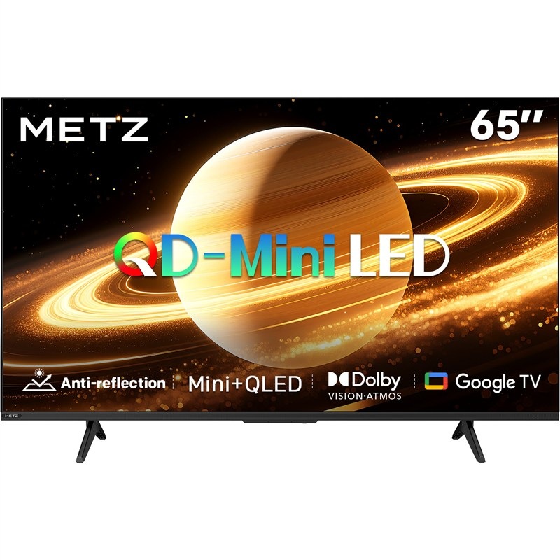 Televízia Metz v čiernej farbe.