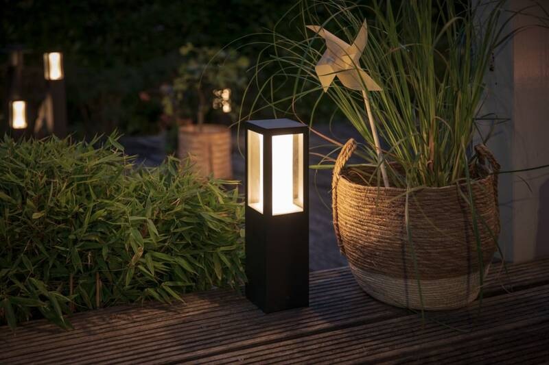 Svietidlo vonkajšie Philips Hue Impress White and Color Ambiance, stĺpik 12V čierne