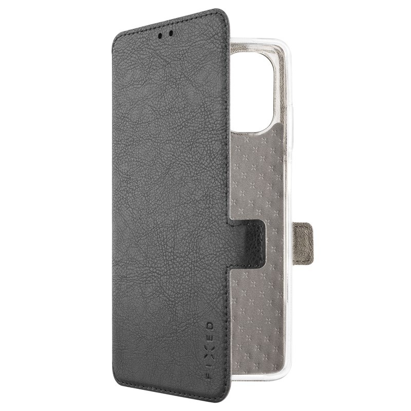 Puzdro na mobil flipové FIXED Topic na Moto G04/G24/G04s/E14 čierne Puzdro na mobil flipové FIXED Topic na Moto G04/G24/G04s/E14 čierne