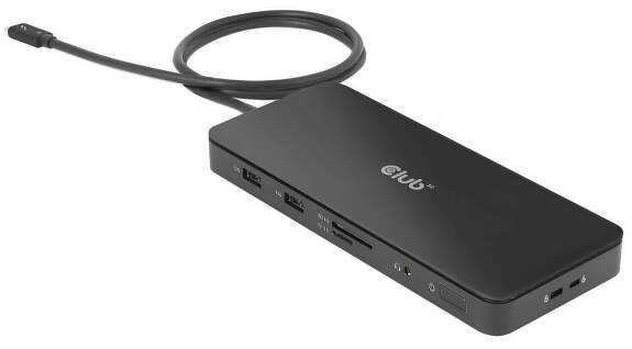 Dokovacia stanica Club3D Thunderbolt 4, 3xUSB-C, 3xUSB-A, PD čierna