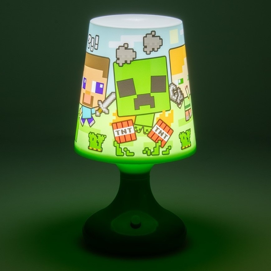 Stolová lampička Epee Minecraft - zelená