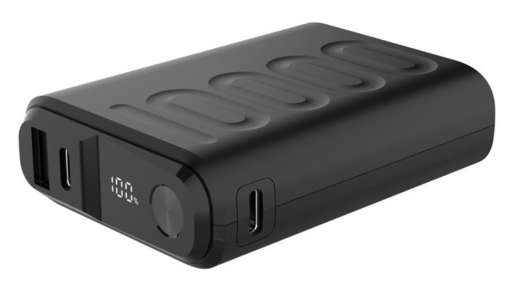 Powerbanka Celly s kapacitou 10 000 mAh, čierna farba