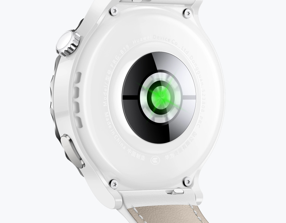 Inteligentné hodinky Huawei Watch GT3 Pro 43 mm - Silver Bezel White Ceramic Case + White Leather Strap