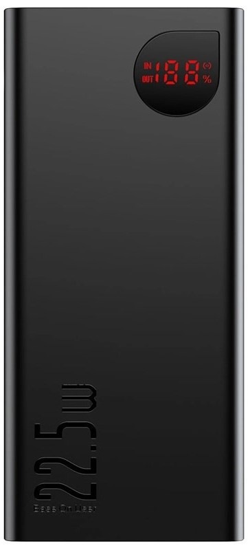 Powerbanka Baseus Adaman 10000 mAh 22,5 W 2x USB/Lightning/USB-C, čierna