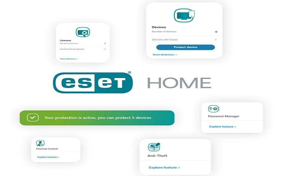 Softvér ESET Home Security Essential 3Z/1R