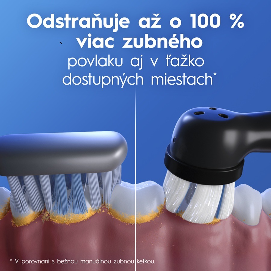 Zubná kefka Oral-B iO Series 2 Night Black čierna Manuálna kefka vs. zubná kefka Oral-B Night Black iO Series a čistenie zubov2