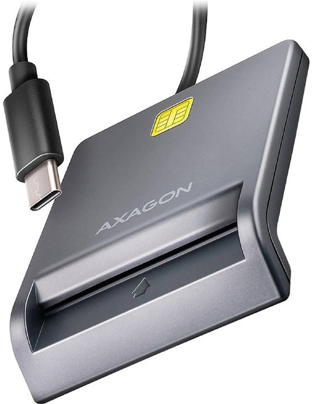 Čítačka eObčianok Axagon Smart card FlatReader / USB 2.0 / 1,2m
