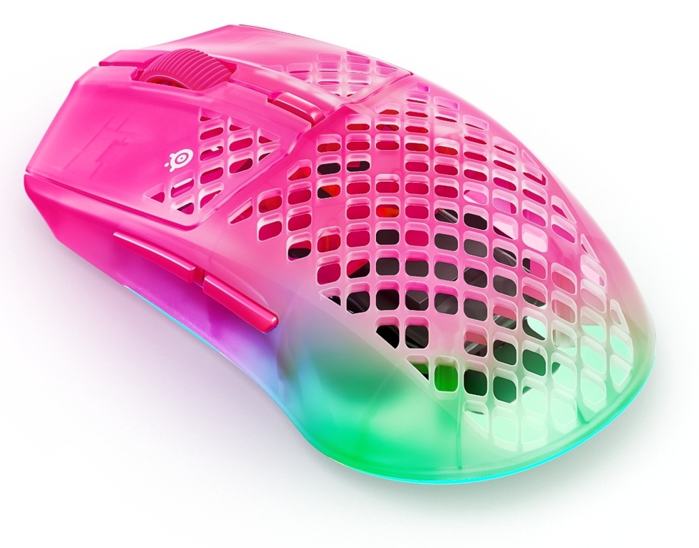 Myš SteelSeries Aerox 3 Wireless Gen 2 - MagentaHaze červená Myš SteelSeries Aerox 3 Wireless Gen 2 s RGB podsvietením