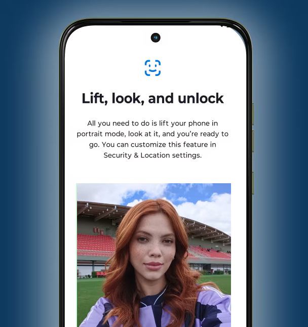 Mobilný telefón Motorola Moto G77 5G 8 GB / 256 GB čierny Motorola Moto G77 podporuje rozpoznanie tváre