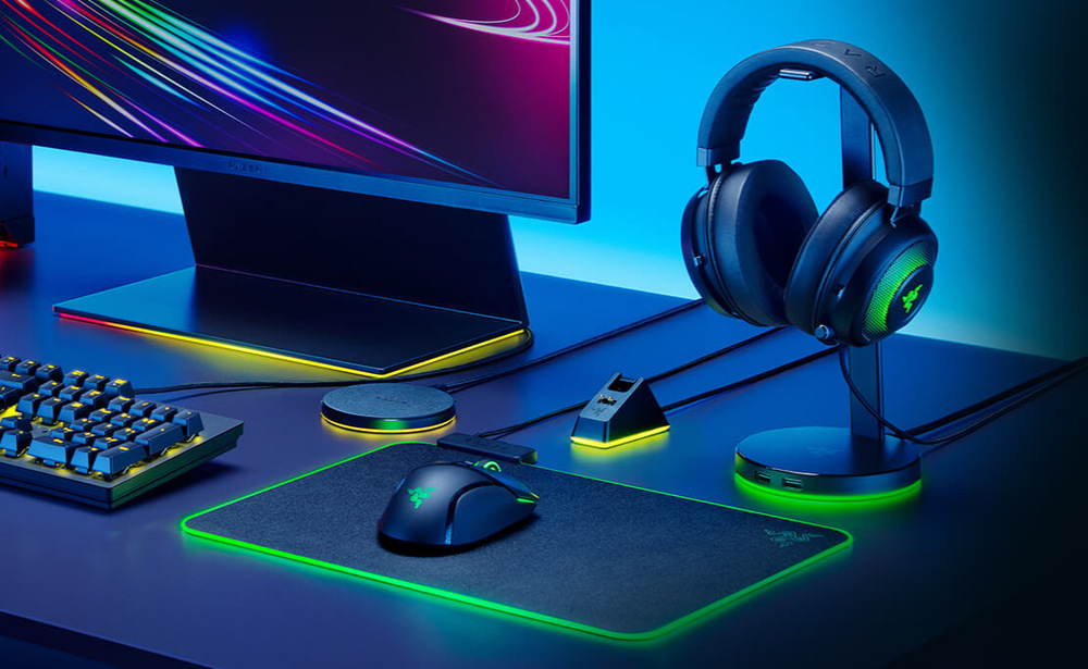 Stojanček Razer Base Station V2 Chroma - Quartz ružový