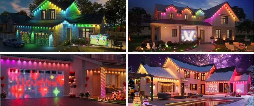 Dekoratívne LED Govee RGBIC Curtain, 520 LED, 1.5 x 2m