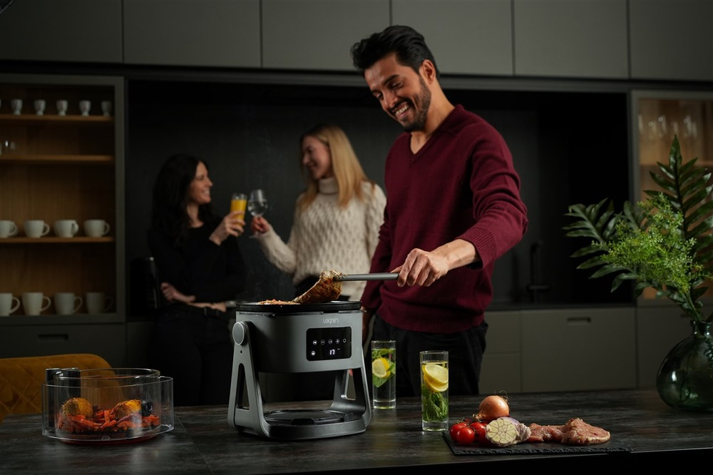 Fritéza teplovzdušná Lauben Glass&Grill Air Fryer 3in1 5500BG sivá Fritéza teplovzdušná Lauben Glass&Grill Air Fryer 3in1 5500BG sivá
