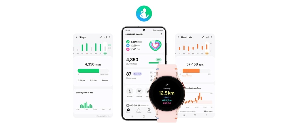 Inteligentné hodinky Samsung Galaxy Watch FE strieborné Samsung Galaxy Watch FE