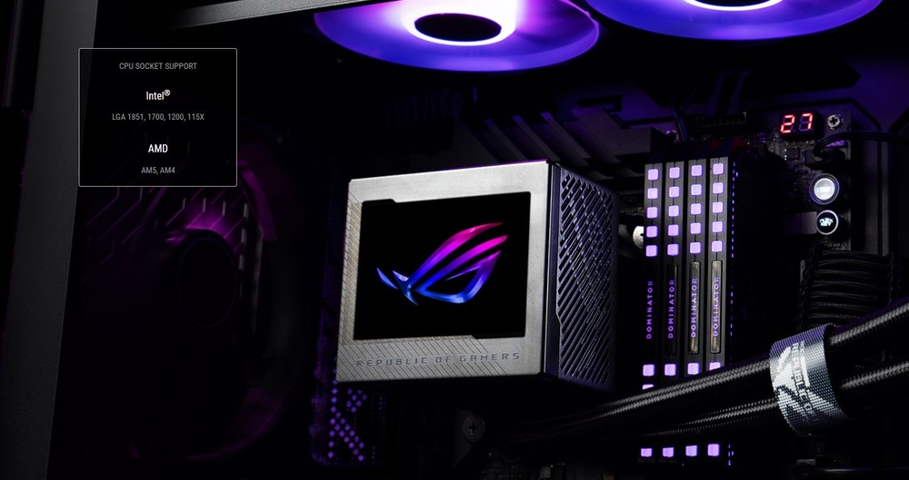Vodný chladič Asus ROG RYUJIN III 240 ARGB White Asus ROG Ryujin III 240 ARGB White